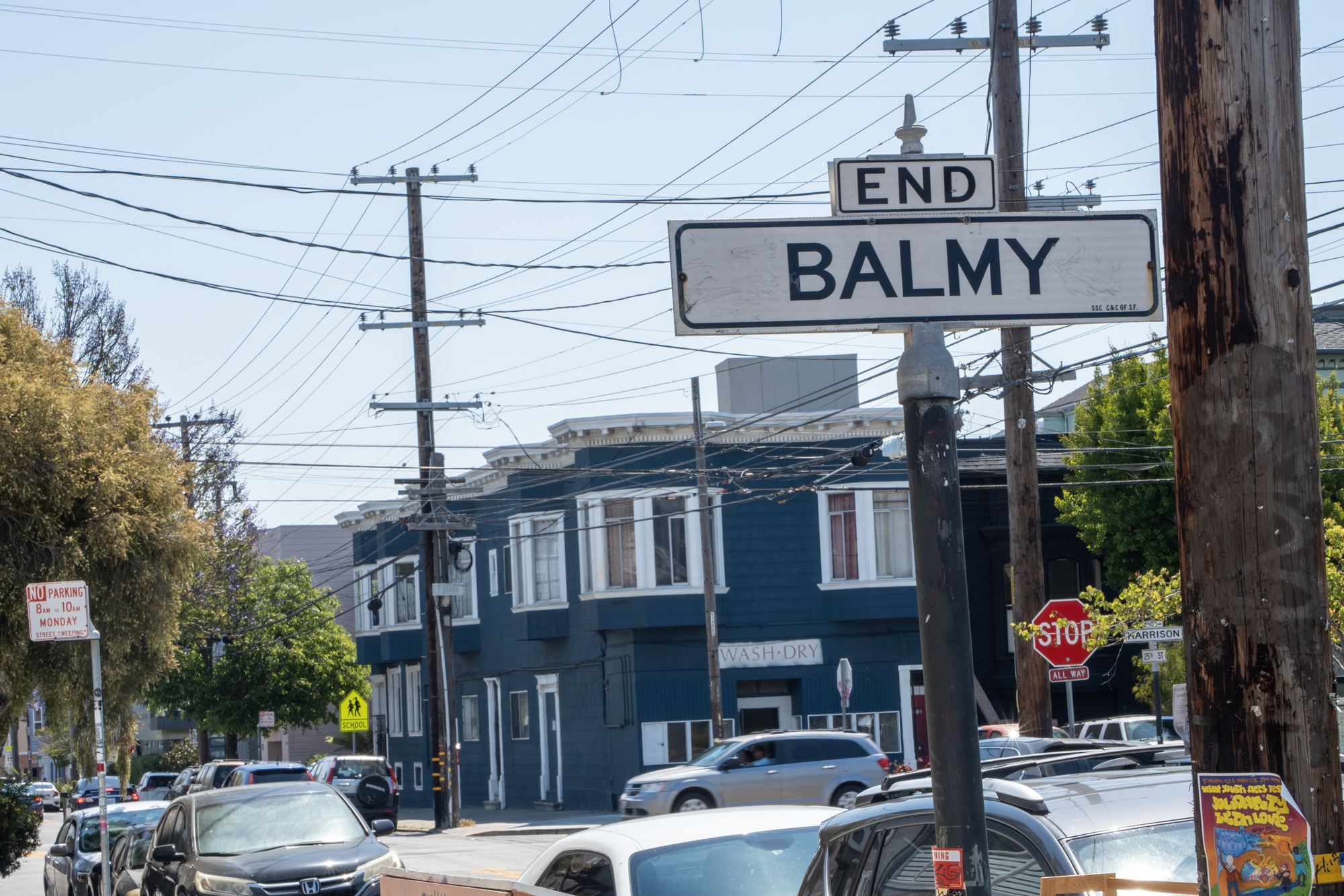 Balmy Alley Street sign
